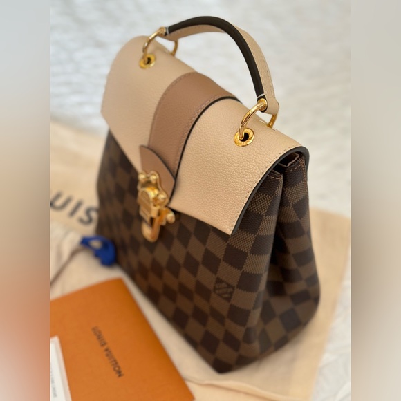 Authentic Louis Vuitton Clapton backpack - Damier Ebene, Beige Leather - Picture 2 of 16